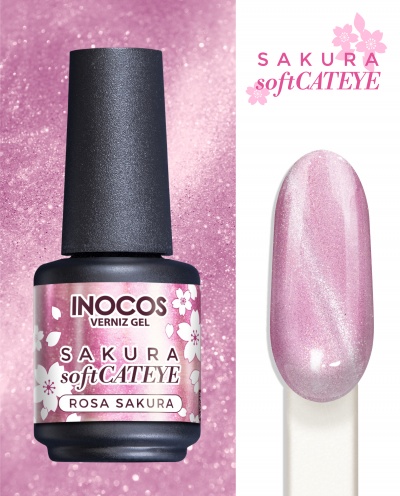 Verniz Gel Inocos - SAKURA Soft Cateye Rosa Sakura (265)