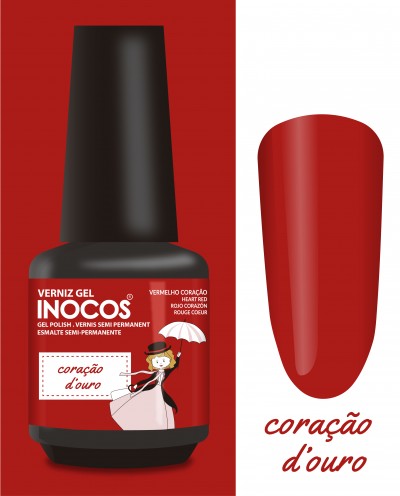 Verniz Gel Inocos - Coração D'Ouro (156)