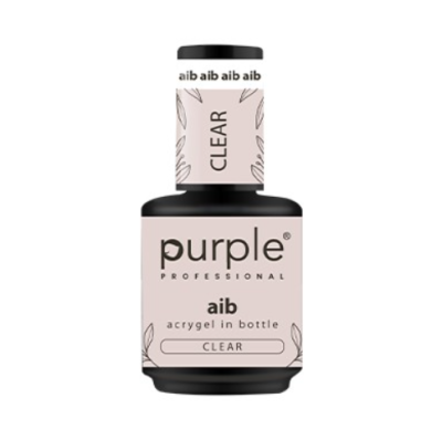 AIB - Acrygel in Bottle PURPLE - Clear