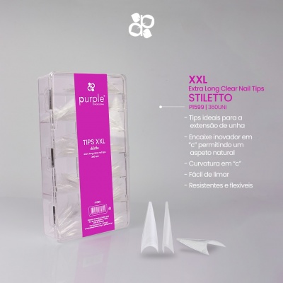 Tips XXL Stiletto PURPLE