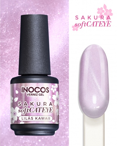 Verniz Gel Inocos - SAKURA Soft Cateye Lilás Kawaii (264)