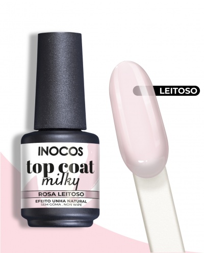 TOP COAT MILKY Rosa Leitoso INOCOS