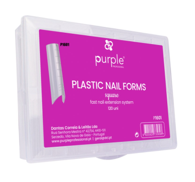 Plastic Nail Forms Square PURPLE Plastic Nail Forms Square PURPLE