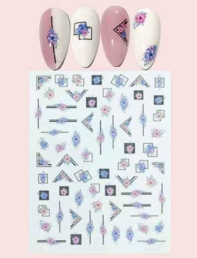 Autocolantes Geometric Flowers WG707