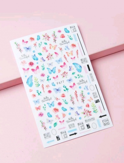 Autocolantes Pink Butterfly