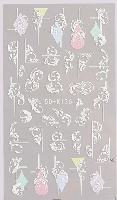 Autocolantes Arabesco Pastel 5D