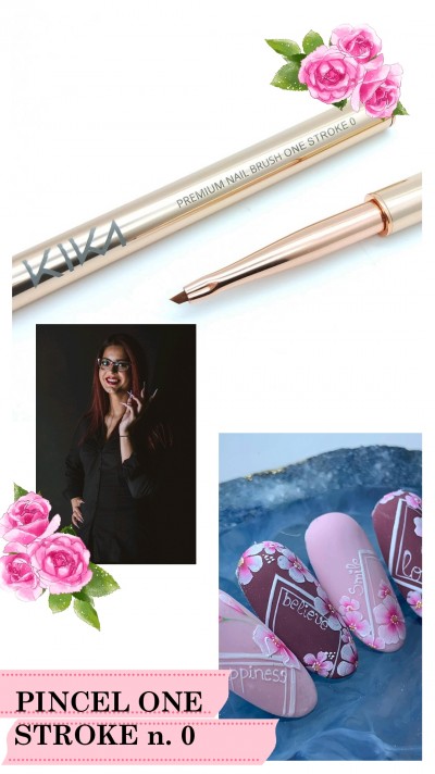 Pincel ONE STROKE 0 "Kika Gomes" Nail Art Pro