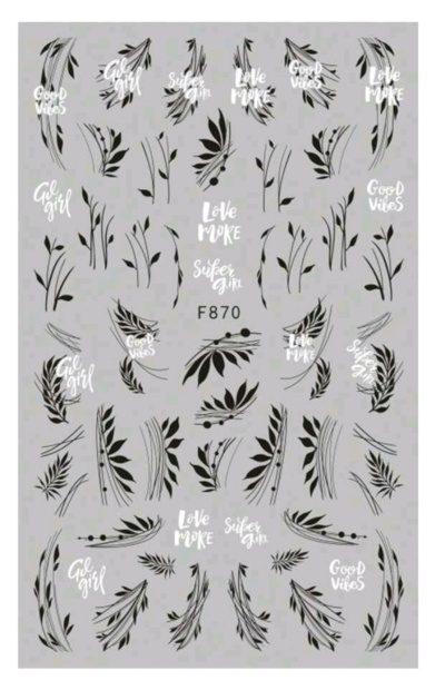 Autocolantes Folhas - F870