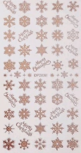 Autocolantes de Natal - DP2036 Cobre