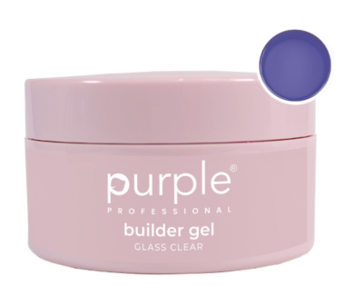 Builder Gel Glass Clear Purple 100gr