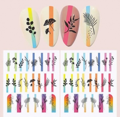 Decalques de água - Neon Leafs