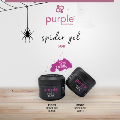 Spider Gel Purple - Black Spider Gel Purple - Black