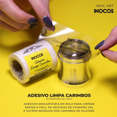 Adesivo limpa carimbos Inocos