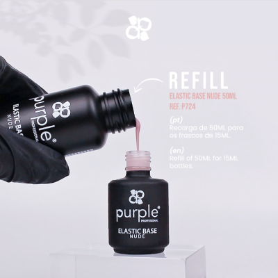 Elastic Base Nude Purple - Recarga 50ml Elastic Base Nude Purple - Recarga 50ml