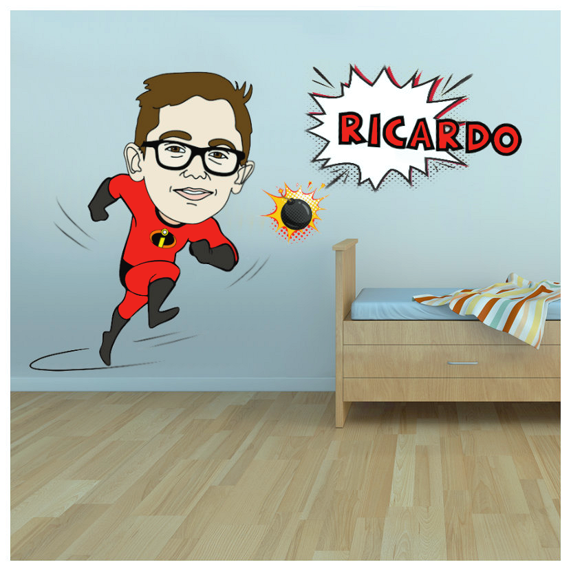 Caricatura em Vinil Autocolante