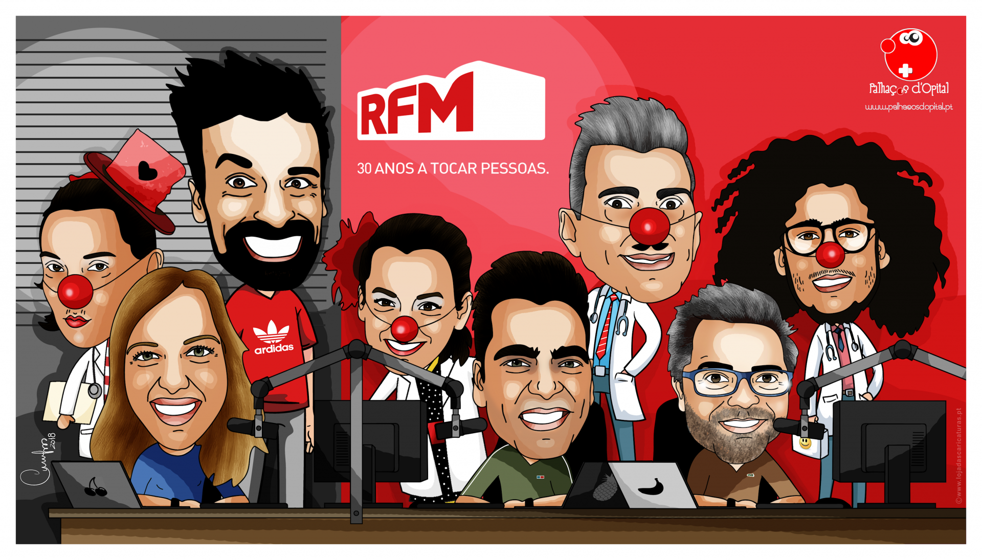 Caricatura de Grupo