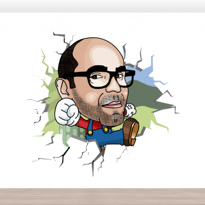 Caricatura em Vinil Autocolante