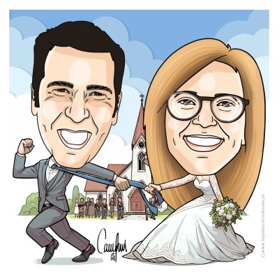 Caricaturas de Noivos