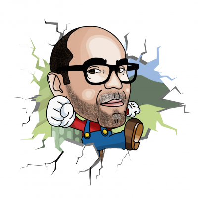 Caricatura em Vinil Autocolante