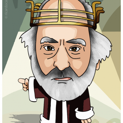 Caricatura de Ruy de Carvalho