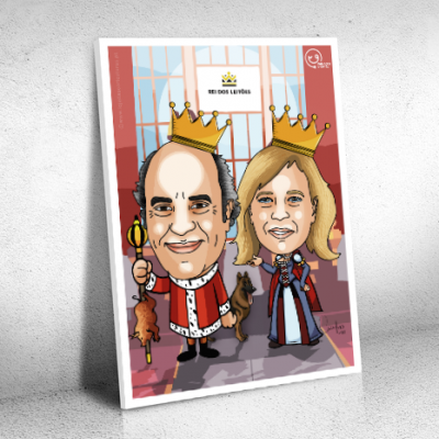 Caricaturas em tela Caricaturas em tela