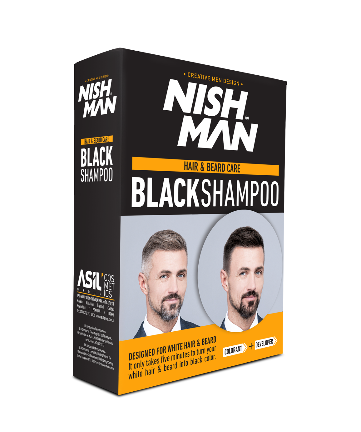 Pack Coloração Cabelo & Barba Coloring Champô Nishman 2 x 200ml