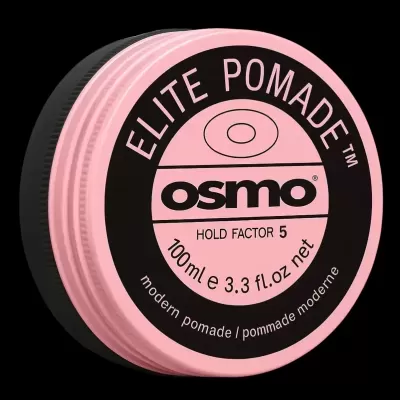 Pote de pomada para cabelo Osmo Elite Pomade cor-de-rosa e preto
