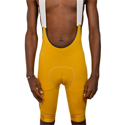 Calções ciclismo Pro Amarelo