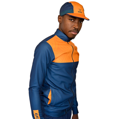 Boné Corrida Azul Laranja