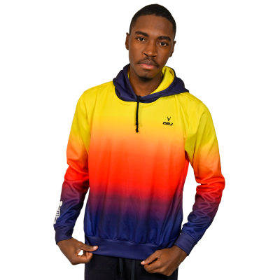 Hoodie Azul-Vermelho-Amarelo