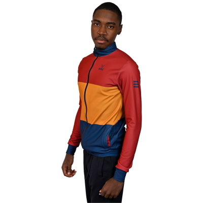 Casaco Fato Treino Azul-Amarelo-Vermelho