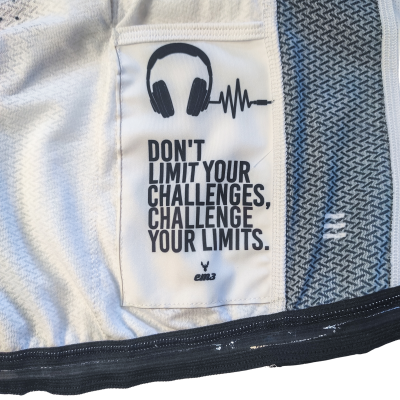 Jersey Ciclismo Challenge Your Limits Branco