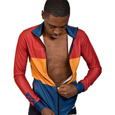 Casaco Fato Treino Azul-Amarelo-Vermelho