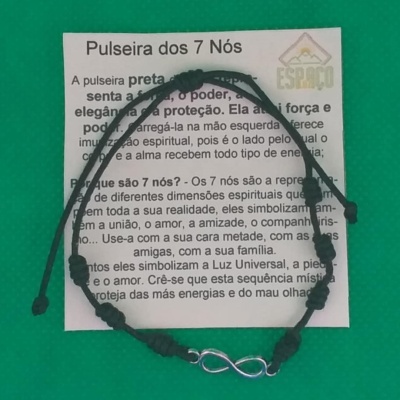 Pulseira dos 7 Nós com amuleto