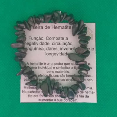 Pulseira de Hematite - Chip