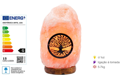 Candeeiro Natural Sal Himalaias Árvore Vida 5-7Kg