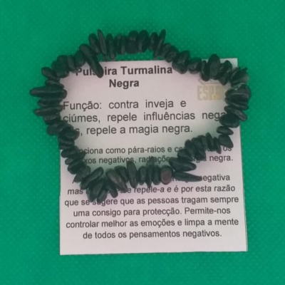 Pulseira de Turmalina Negra - Chip