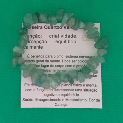 Pulseira de Quartzo Verde - Chip