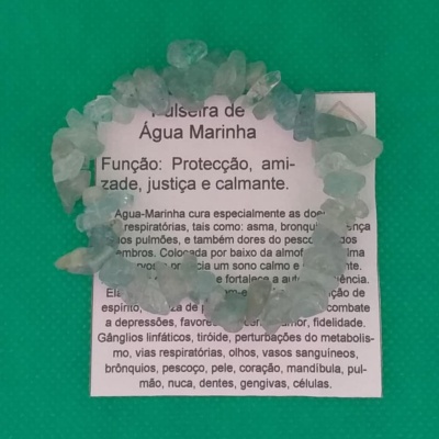 Pulseira de Água Marinha - Chip