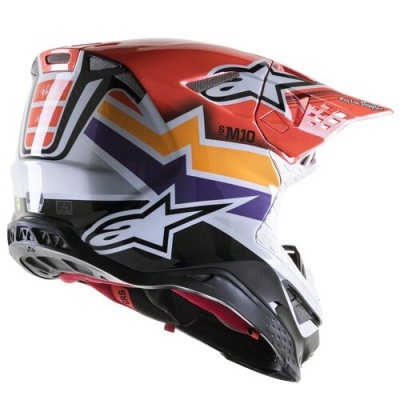 Capacete Alpinestars Supertech S-M10 TLD Edition 23 vermelho
