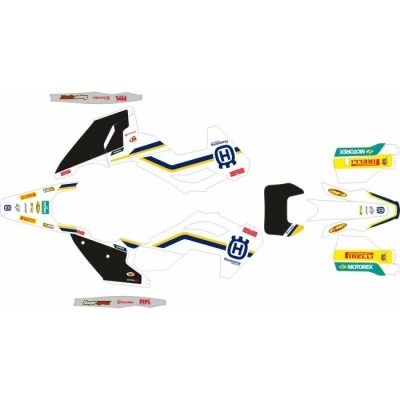 Kit Autocolantes Completo  Husqvarna TE/FE 24-25 Retro