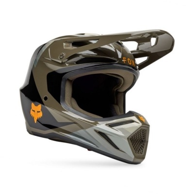 Capacete Fox V3 Fade castanho