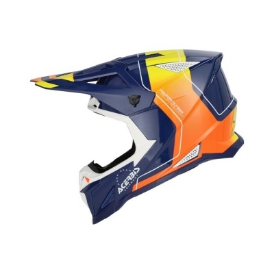 Capacete Acerbis T711  Azul Laranja