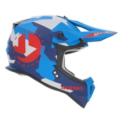 Capacete Acerbis Linear  22-06  Azul Vermelho