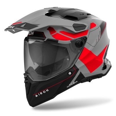 Capacete AIROH COMMANDER 2 REVEAL Vermelho Fluo