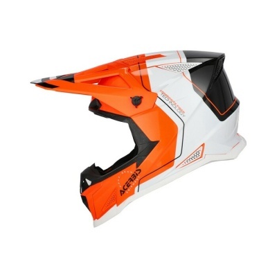 Capacete Acerbis T711  Preto Laranja