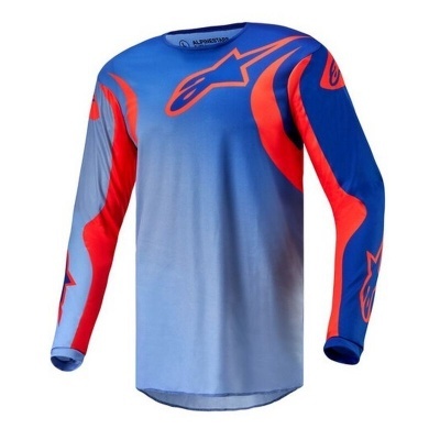 Camisola Alpinestars  Fluid Lucent  Azul Laranja