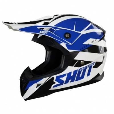Capacete Shot Pulse Solid 2022 Branco/Azul/Preto