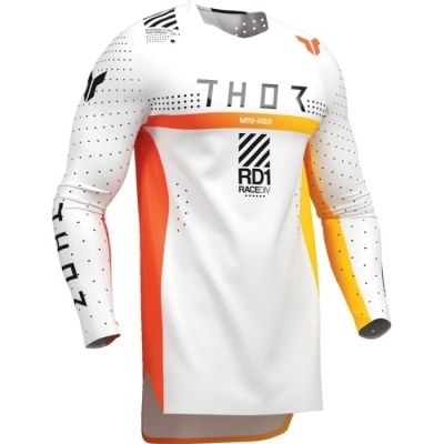 Camisola Thor Sportmode Synth Branco Laranja