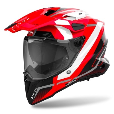Capacete AIROH COMMANDER 2 MAVICK Vermelho Gloss